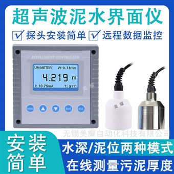 工業(yè)在線超聲波污泥界面儀 盤裝式 壁掛式