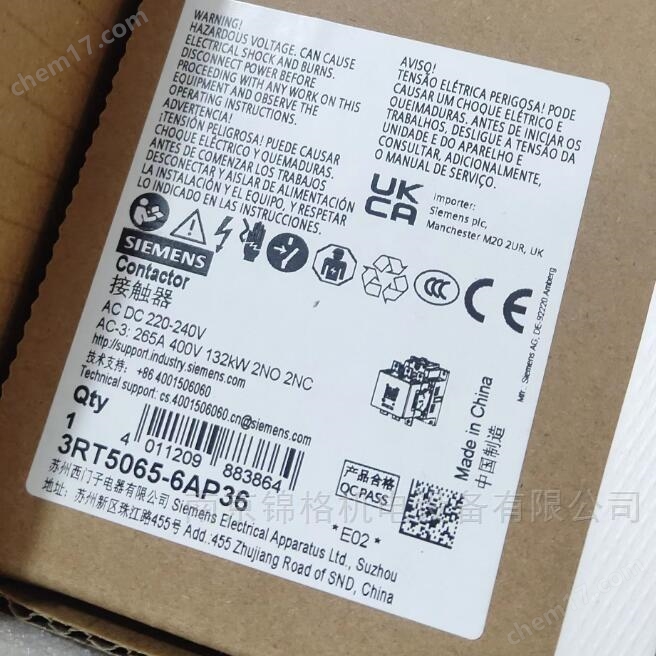 3RT5065-6AP36-SIEMENS原裝低壓配電/接觸器