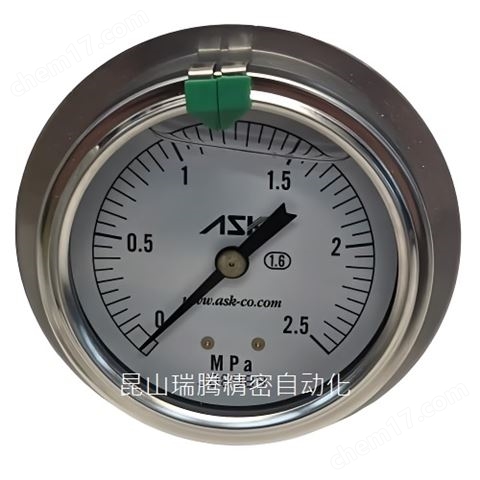 日本ASK軸向壓力表OPG-DT-G1/4-60x2.5MPa-B