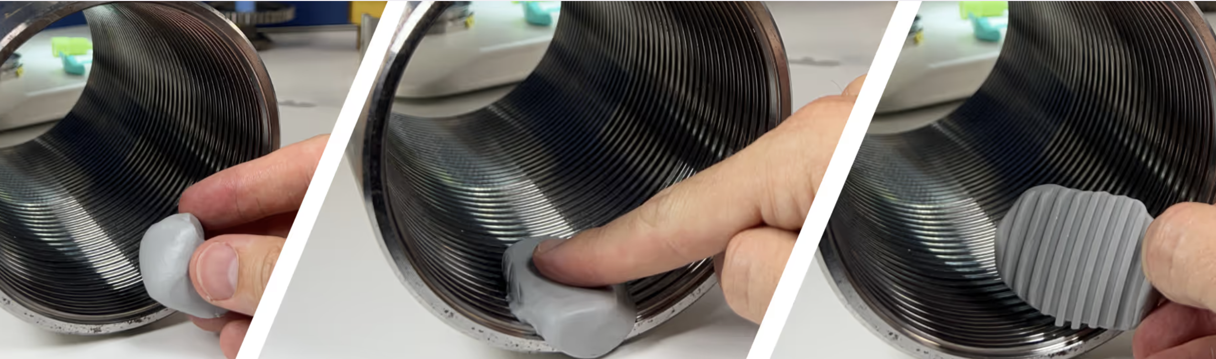 利用Sylvac工业仿形胶泥印模材料进行API螺纹检测