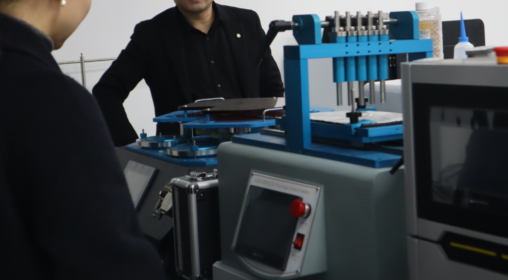 苏州某有限公司赴上海理涛考察多功能刮擦测试仪、百格刮擦及五指刮擦测试仪