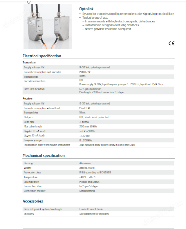 9- 30vdc 1202450-01 CRG Optolink編碼器